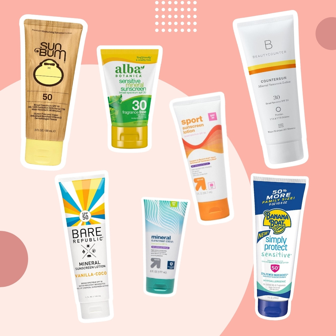 safe recommended mineral sunscreens 