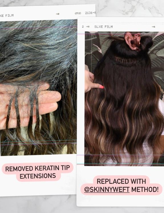 Hair Extension Method: Skinny Weft Vs. Others 