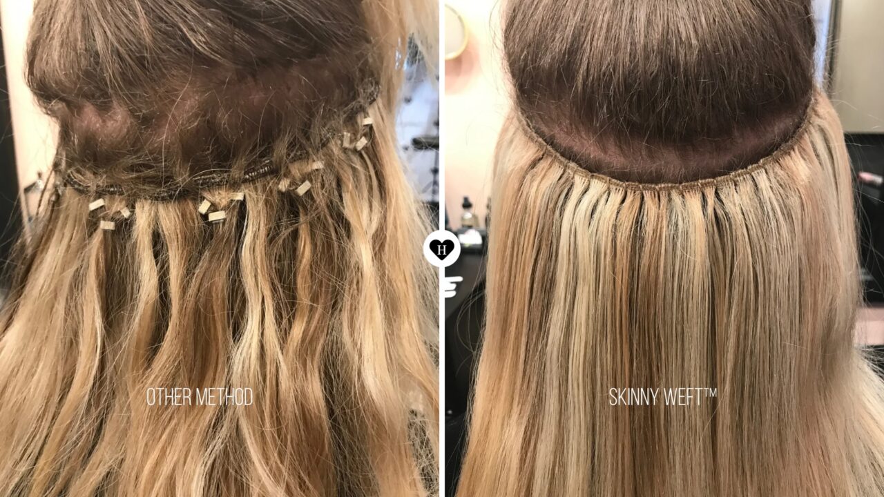 Hair Extension Method: Skinny Weft Vs. Others 